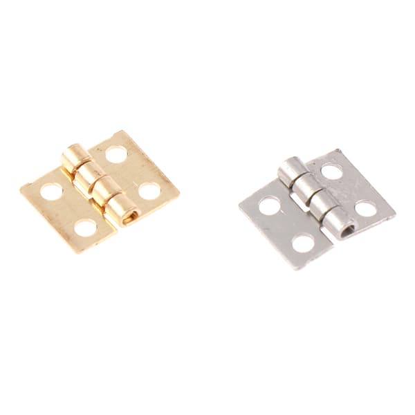 10 st Mässing Mini Dörr Gångjärn Simulering Vikning För 1/10 RC Craw Yellow