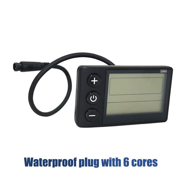Elcykel S866 LCD-display 24V 36V 48V kontrolpanel cykel A1
