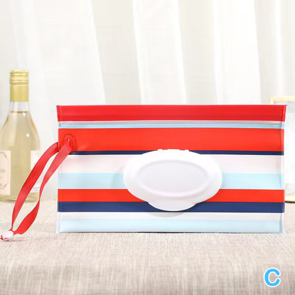 Bærbar Baby Wet Wipes Bag Tissue Box Container Miljøvenlig R C