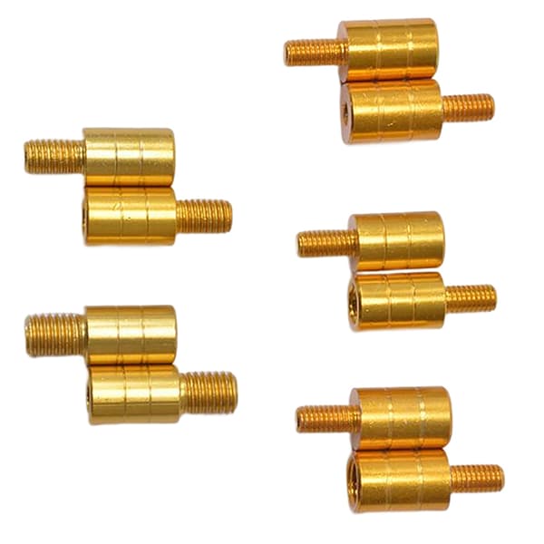 Fiskenetstangsstik M8/M10/M12 Skruenethovedadapter Fi gold E