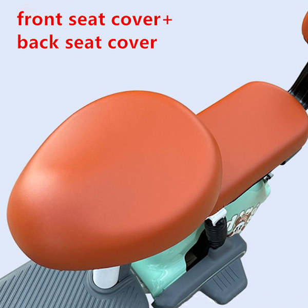 PU Sähköpyörän cover Akku Auto Polkupyörä Universal Se Brown 2PCS