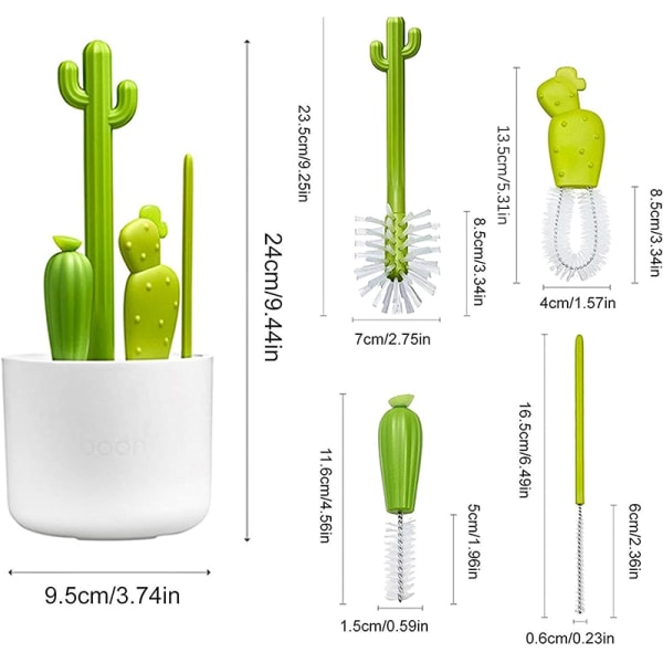 Cactus Cleaning Kit - Komplett flaskerensesett | BPA-fri