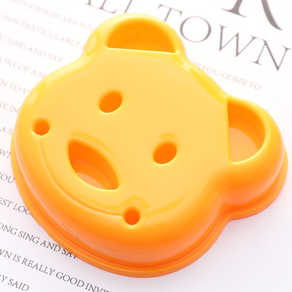 Liten björn form form bröd präglad enhet form Yellow