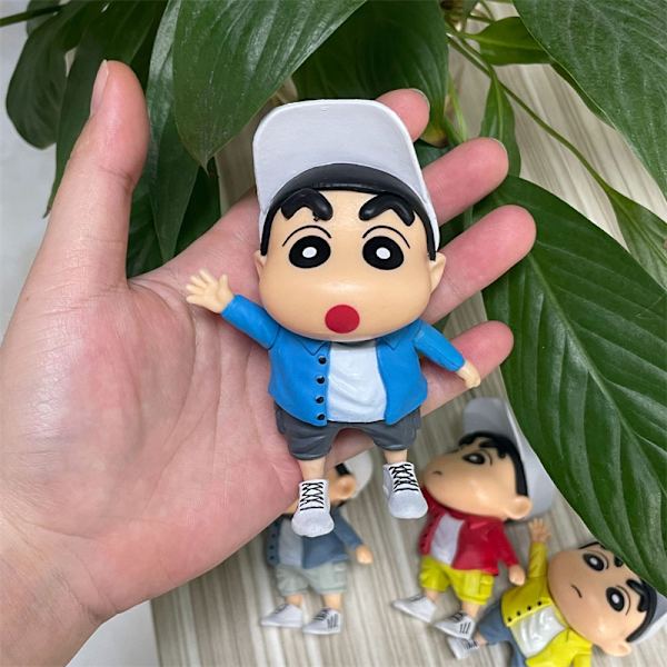 PVC Staty Modell Docka Crayon Shin-chan Figur Nohara Shinosuke Red