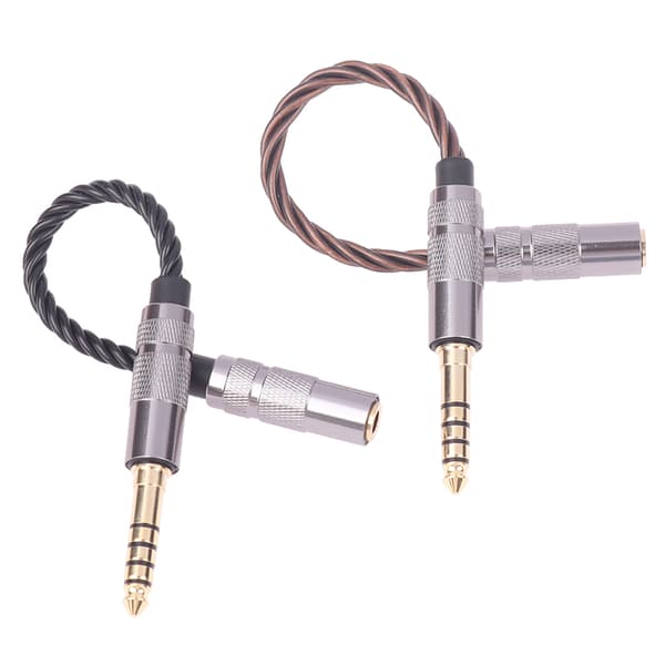 4,4 mm balansert hann-til 3,5 mm stereo-hun-adapterkabel 4,4 mm B