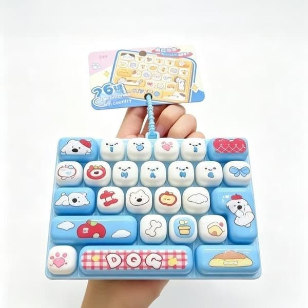 26 ruudukon näppäimistön näppäinhattu Clicker Fidget Fidget -näppäimistön näppäinhatut Blue