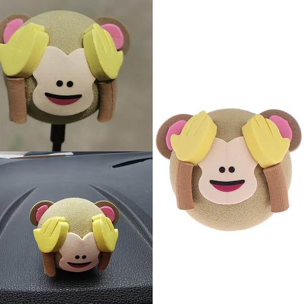 1Pc e monkey bil suv antenne penn topper antenne EVA ball dekor t
