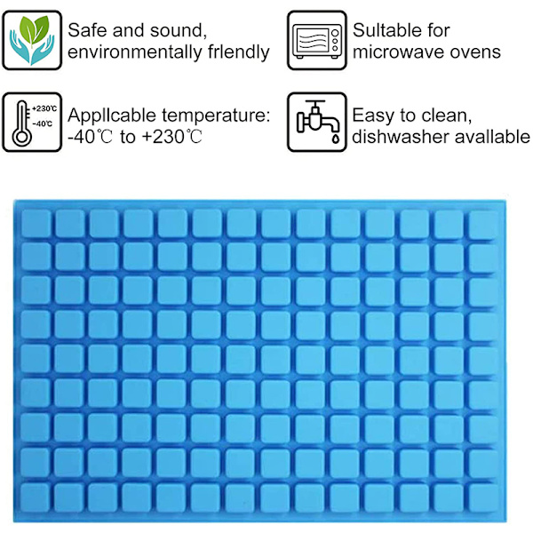 126 Cavity Square Candy Molds Silikonimuotti Hard Mold