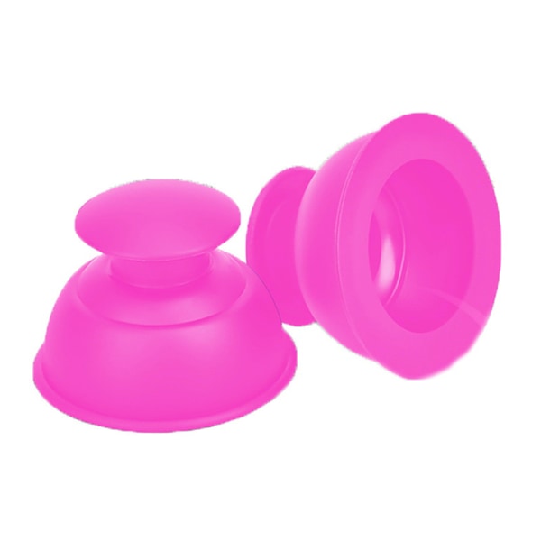 Vakuumbokser Anti-cellulitt sugekopper Silikon Vakuumkopp Pink