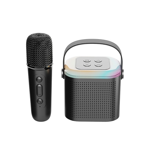 Mikrofon Karaoke hine Bærbart Bluetooth 5.3 PA høyttalersystem Black 1  microphone acd9 | Black | 1 microphone | Fyndiq