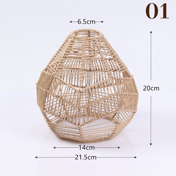 Håndvævet lampeskærm Rattan hængende lampeskærm Cafe Hotel Ceili 01