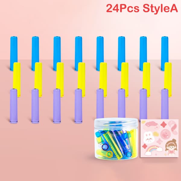 24/50 stk. e Pencil Cap Hylse Cover Extender Plastic Protector S 24Pcs StyleA