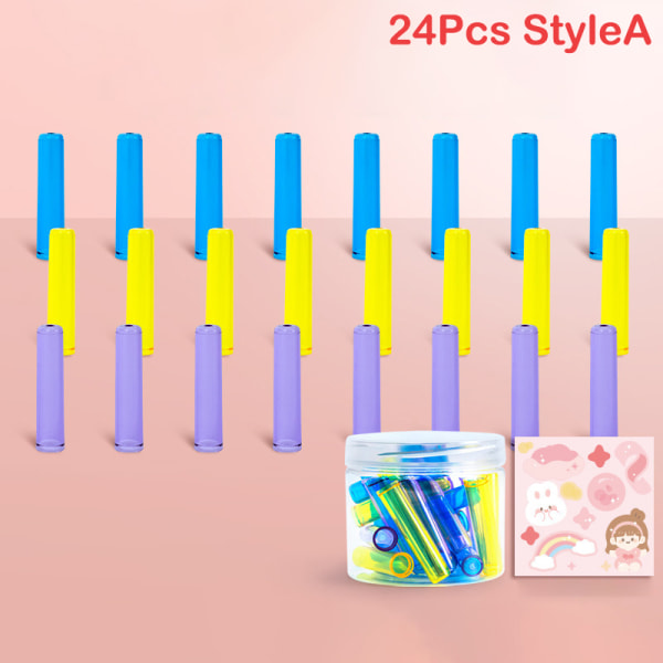 24/50 stk. e Pencil Cap Sleeve Cover Extender Plastic Protector S 24Pcs StyleA