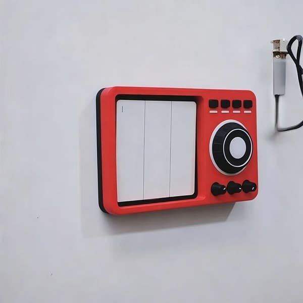 Retro spillkonsoll Joystick Switch 3D-utskrift Panel Socket Con A4