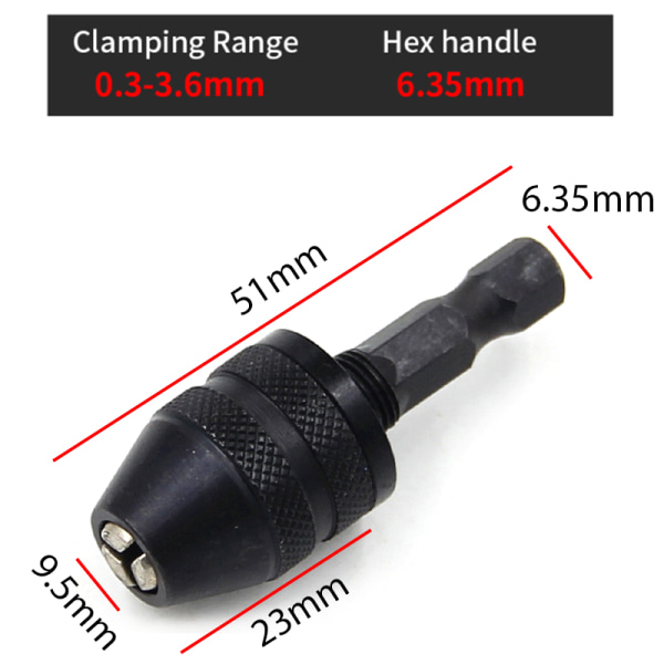 Drill Chuck Keyless Impact Driver Adapter A