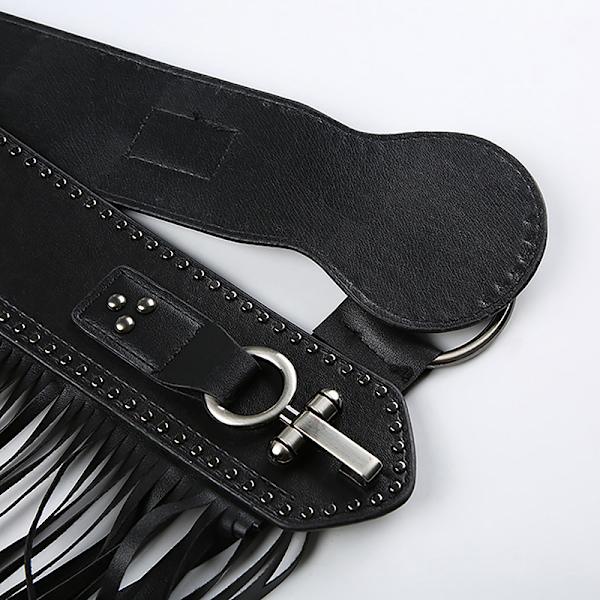 2023 Lyxdesign Maikun Punk Goth Bälten För Kvinnlig Personlighet Black S