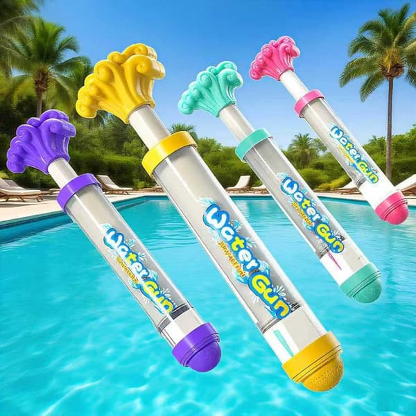 Vatten för barn Sommar Dragtyp Vattenblästrare Soaker Squirt F Blue