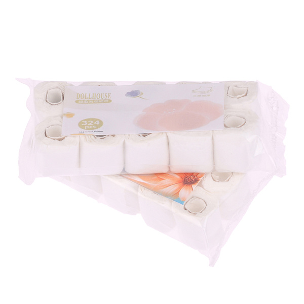 1:12 Dukkehus Miniature papirhåndklæderulle Model Rulle med væv A