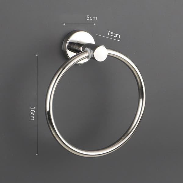 Baderomshåndkleholder Rustfritt Stål 304 Håndklestativ Ring Håndkle Gold
