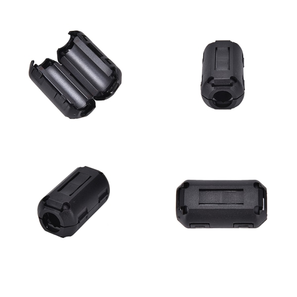 5 stk 3,5 mm støjdæmper EMI RFI Clip Choke Ferrit Core Cab black