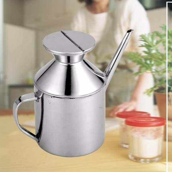 Olieflaske i rustfrit stål Køkkensauce Eddike Oliv 500ML