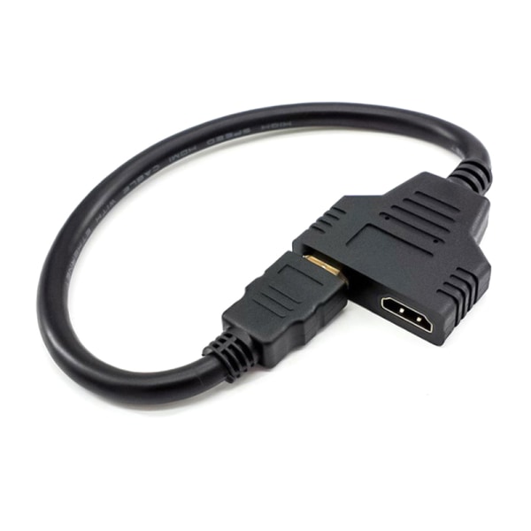 HDMI-jakajakaapeli uros 1080P-kaksois-HDMI-naaras, 1-2-suuntainen