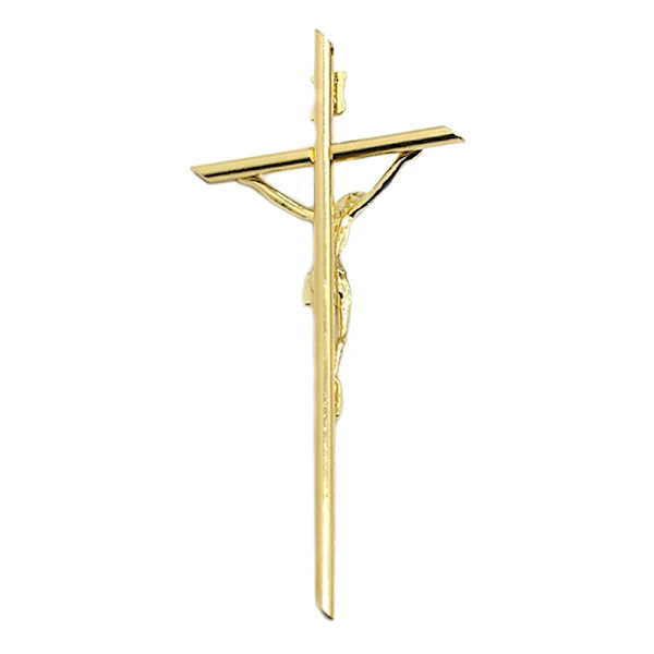 Guldkrucifix Väggdekor Handhållen Metal Cross Blessing Sacred C