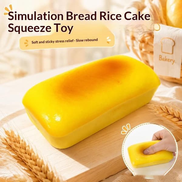 Naturtro Toast Sakte Stigende Fidget Gadget Myk Elastisk A4