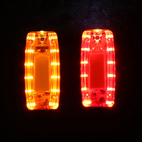 LED-axellampa Röd Blå Varning Nödpolisens ljusblixt A7