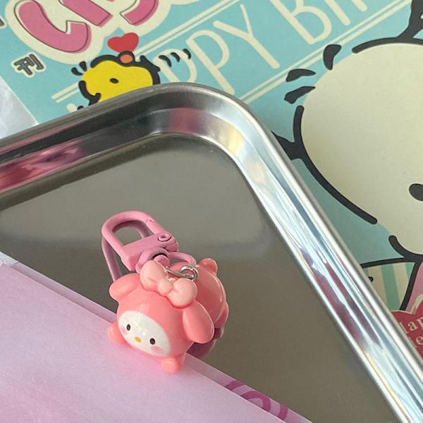Kawaii Avaimenperä Anime Figuurilaukku Avaimenperä Riipus Tytön syntymäpäivä C