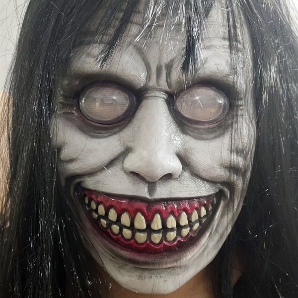 Skrekk Eksorsisten Smilende ansikt Demon Mask Cosplay Evil Creepy