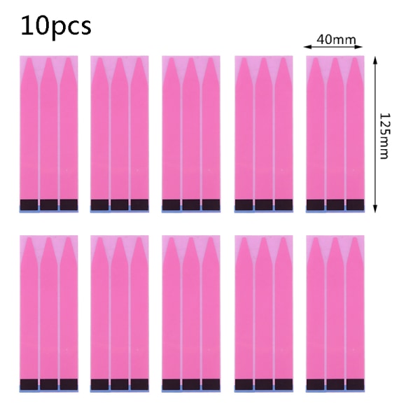 10 stk Stretch Lim sømløs dobbeltsidig tape selvklebende klistremerke 125mm