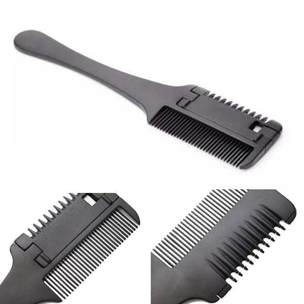 Double Sides Hair Razor Comb Hiustenleikkaus Harvennusleikkuri