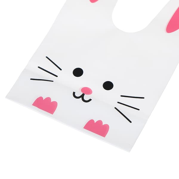 50 stk e Long Bunny Ear gavepose påskegodteri gave plastdel Blue