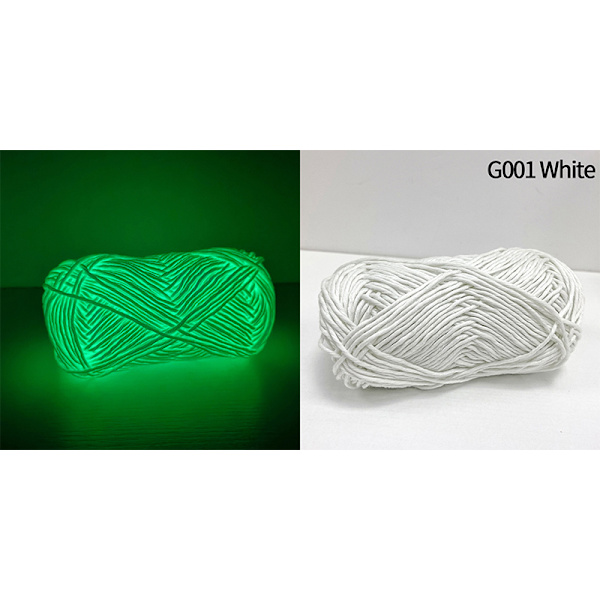 2022 Novel Functional Yarn Glow in the Dark Polyester Luminous G001