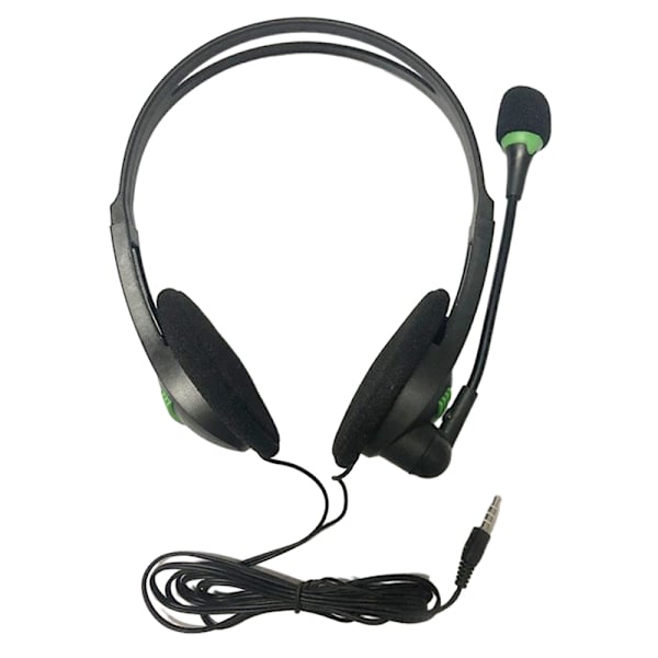 3,5 mm trådbundna hörlurar Universal headset med mikrofonbrus Black