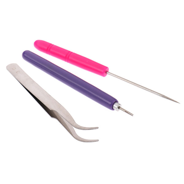 3st Pincett med slitsad penna Verktygssats Quillingpapper DIY Set Pape