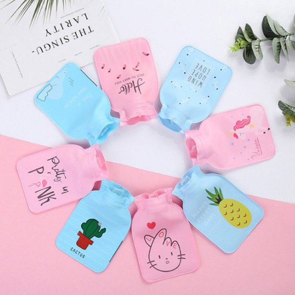 Mini Cartoon Varmtvannspose Beholder PVC Vannfylt Type Varm