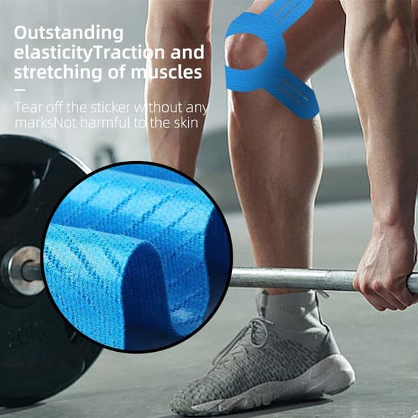 5/10 st tejp för knäsmärta, elastisk vattentät atletisk Nude 10Pcs