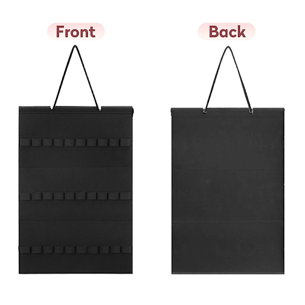 Pannbandshållare Hårbågar Organizer Display Förvaringsvägg Hangin Black 30 grids