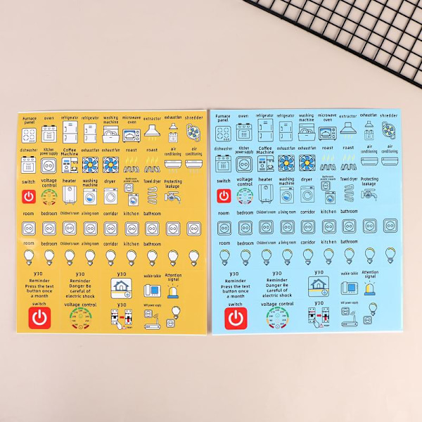 2/5 st vattentät engelsk version elbox elektrisk krets white 2sheets