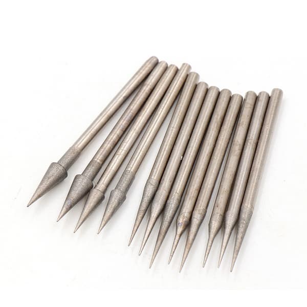 10 stk 0,6 mm-4 mm diamantgratslibespids 2,35 mm skaft til 0.6mm