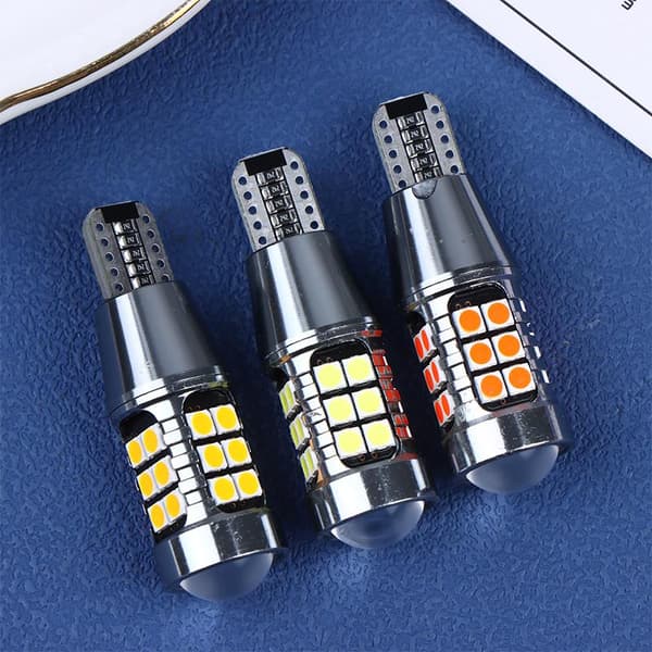 2st T15 3030 27SMD LED-lampor Canbus Bilbelysning Extra Broms White 2Pcs