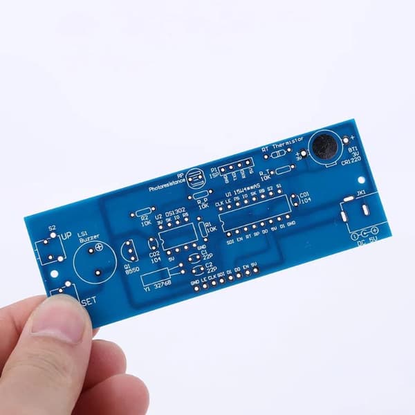Gør-det-selv elektronisk ur LED MCU-sæt med tidslysstyringstemperatur A2