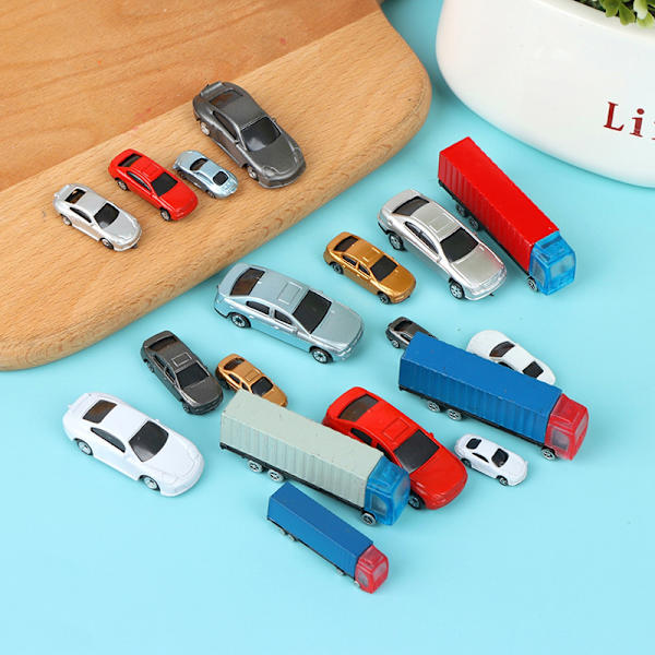 1:100-200 Dukkehus Miniature Bil Lastbil Container Model Bil Legetøj 2#-Car,3.3*1cm