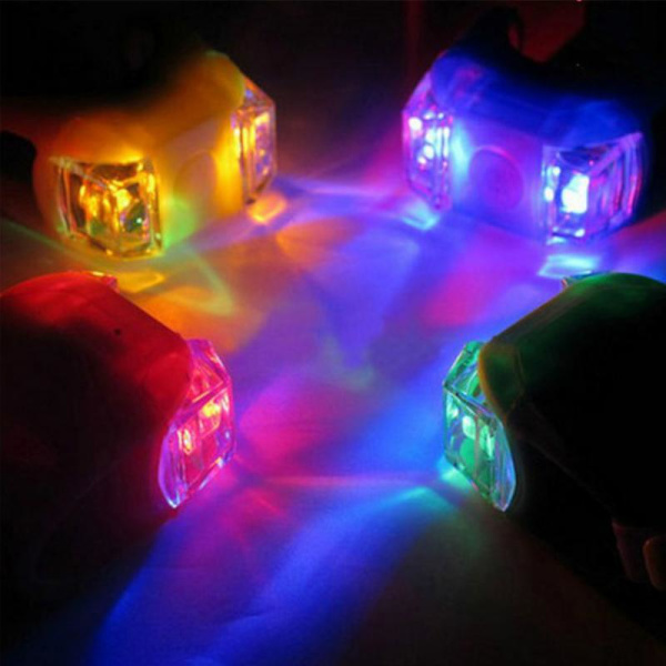 Cykelljus 6 Generation Frog Light AG10 Batteri Silikon Lig red