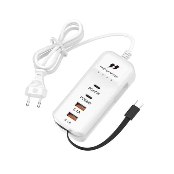 USB-lader PD Type C Hurtiglading Raske Vegglader Multiport EU