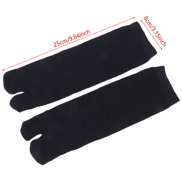 1/3 Par Style Strumpor Bomull Andas Separat Två fingrar Så 1pair gray