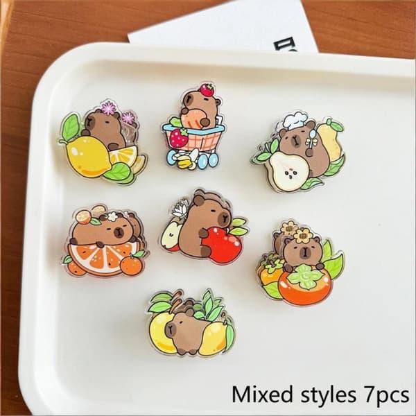 Sarjakuva Kapibara Muistileike 7pcs
