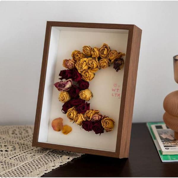 Blomsterram Skuggbox DIY Transparent Plast Trä Skugg B 5